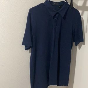 Theory Mens Polo Shirt Medium EUC